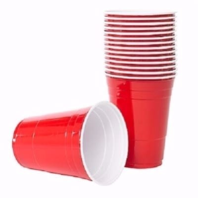 50 Disposable Assorted Party Cups