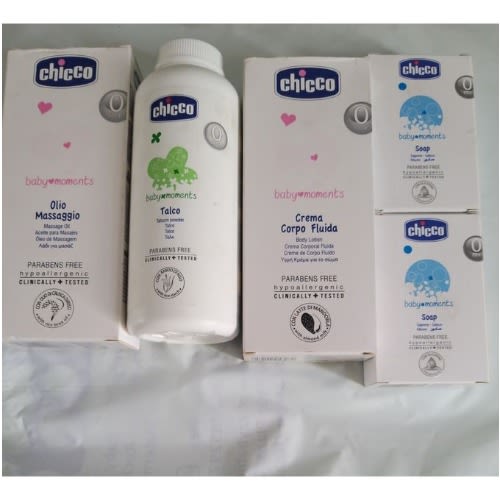 Skincare Set - Oil + Lotion + Powder + Bar Soaps