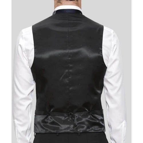 Paisley Floral Waistcoat With Hanky Set  - Red