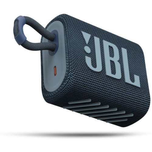 Go 3 Small Bluetooth Box - Waterproof Portable Speaker - Blue