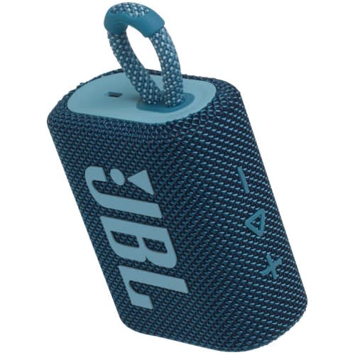Go 3 Small Bluetooth Box - Waterproof Portable Speaker - Blue
