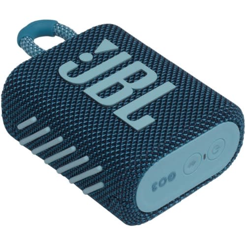 Go 3 Small Bluetooth Box - Waterproof Portable Speaker - Blue
