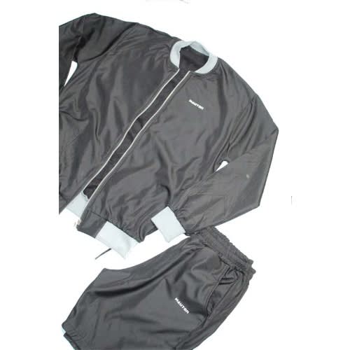 Men's Vinci Jacket And Short Set - Black And Grey