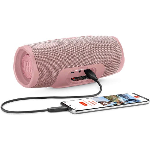 Charge 4 Portable Waterproof Wireless Bluetooth Speaker - Pink