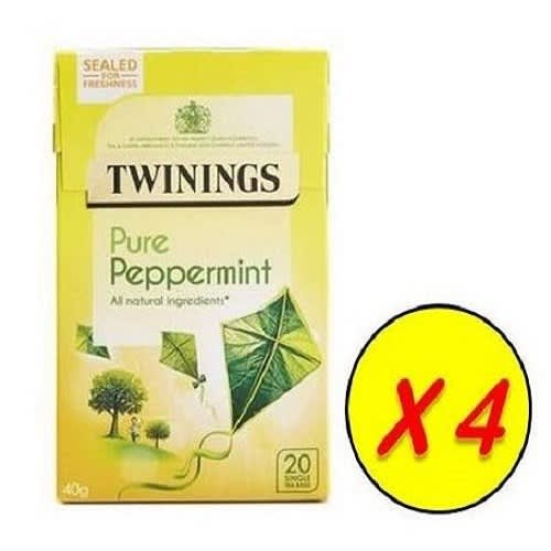 Twinings Pure Peppermint - 4 Packs Of 20 Teabags Each