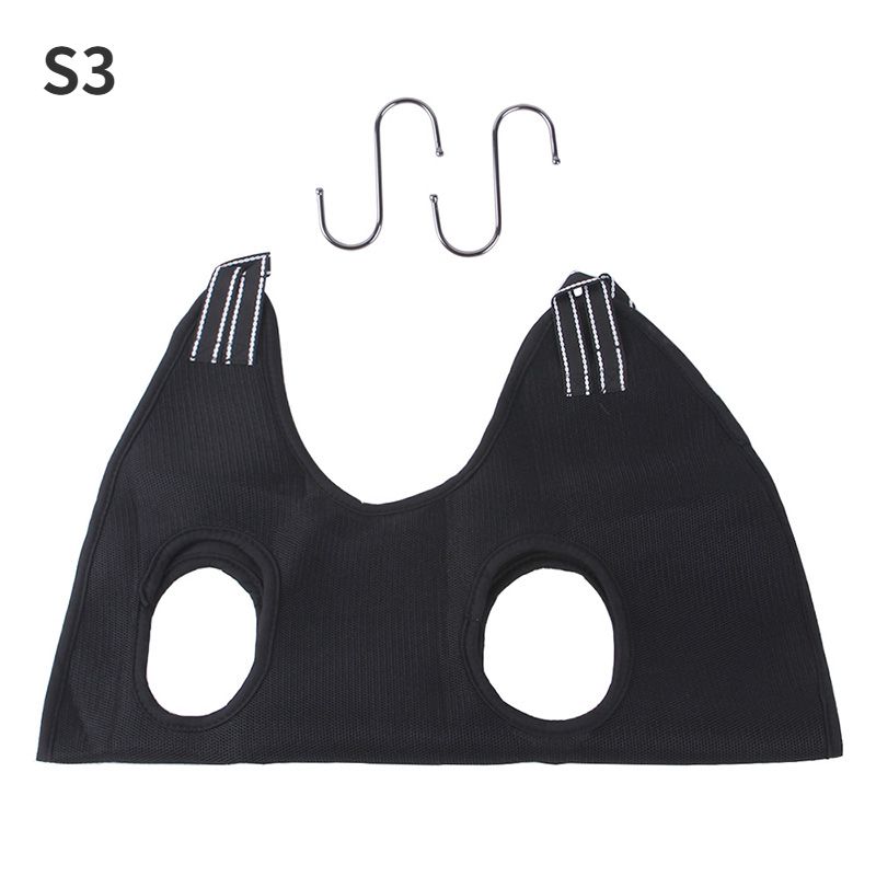 Dog Cat Hammock Pet Grooming Hammock Restraint Bag Pet Nails Trimming Helper Pets Tools Nail Clip Trimming Supplies-Hammock Black