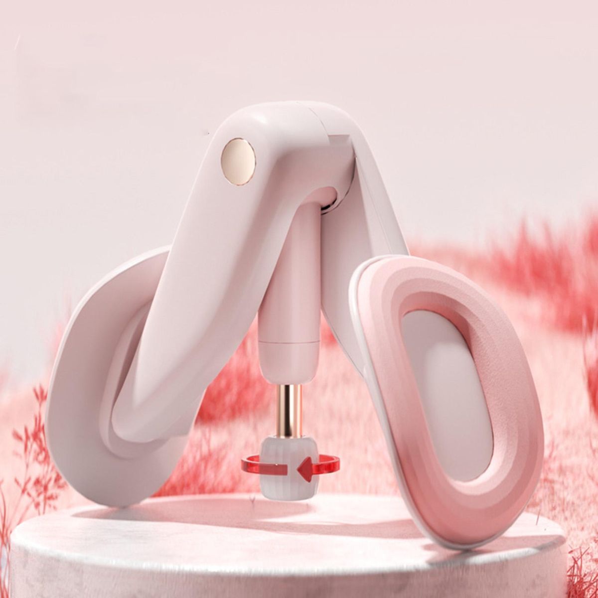 360-degree Rotatable Thigh Toner Pelvic Floor Trainer Pink