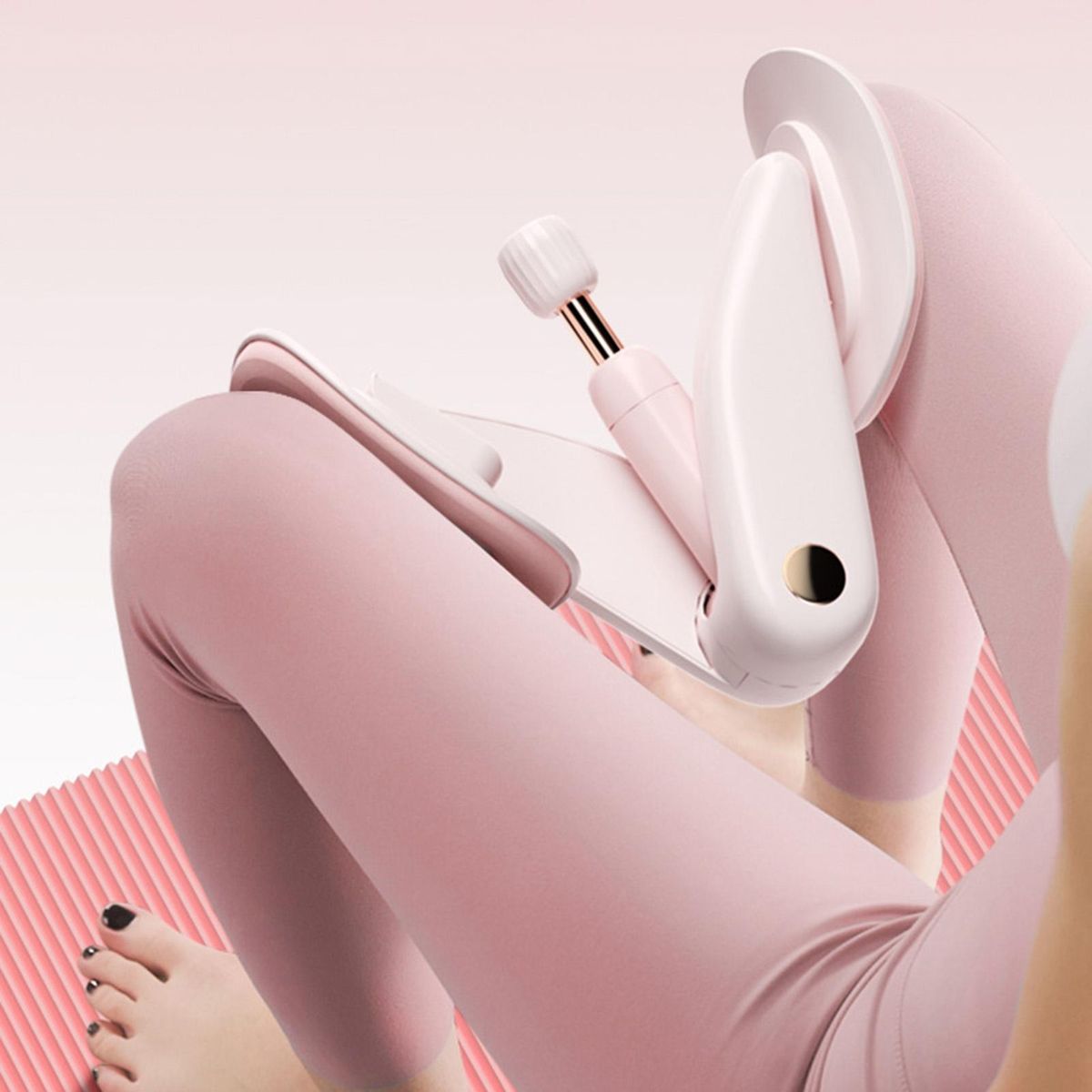 360-degree Rotatable Thigh Toner Pelvic Floor Trainer Pink