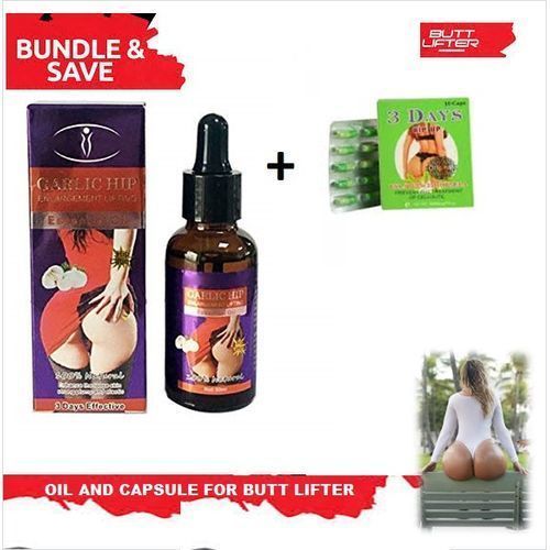 Effective Garlic Hip Oil+3 Days Hip Up Capsule