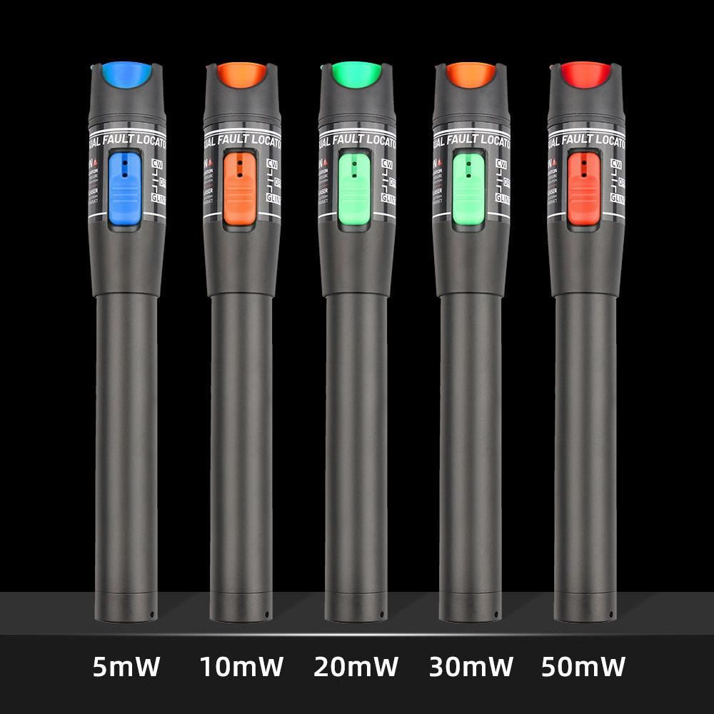 Handheld 50mW Optical Fiber Tester Portable Pen Type Red Light Visual Fault Locator Fiber Test Pen Support 2.5mm FC/SC/ST Interface