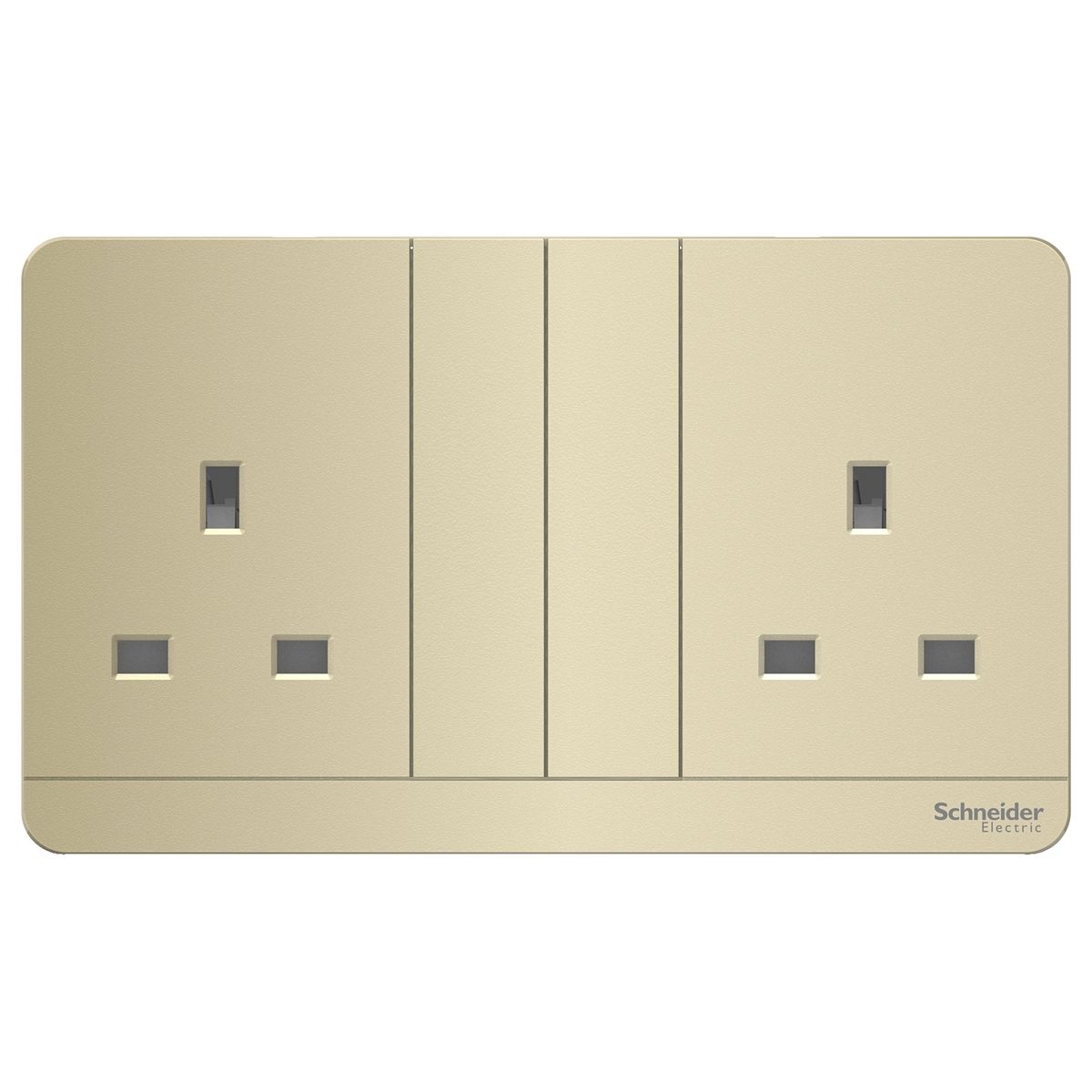 AvatarOn 13A Double Switched Socket 250V Wine Gold