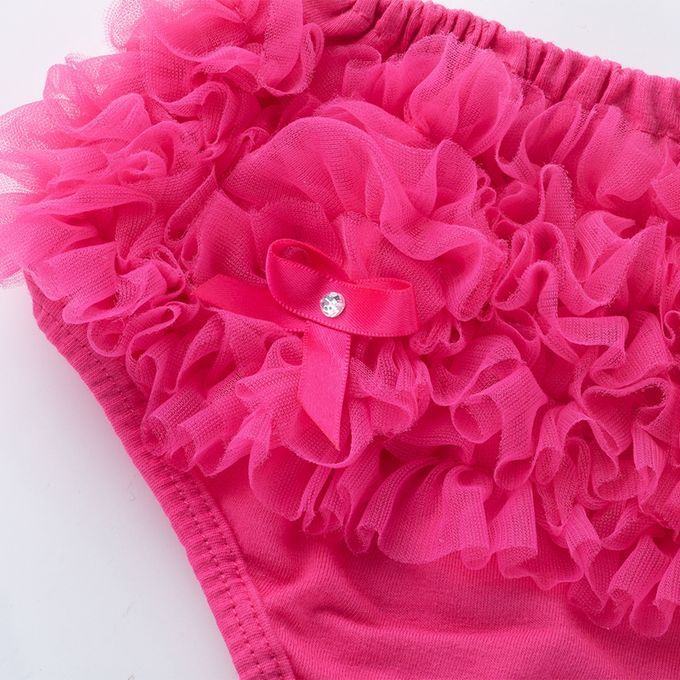 Baby Girls Shorts Pants Diaper Cover XL For 12-24Months Rose Red