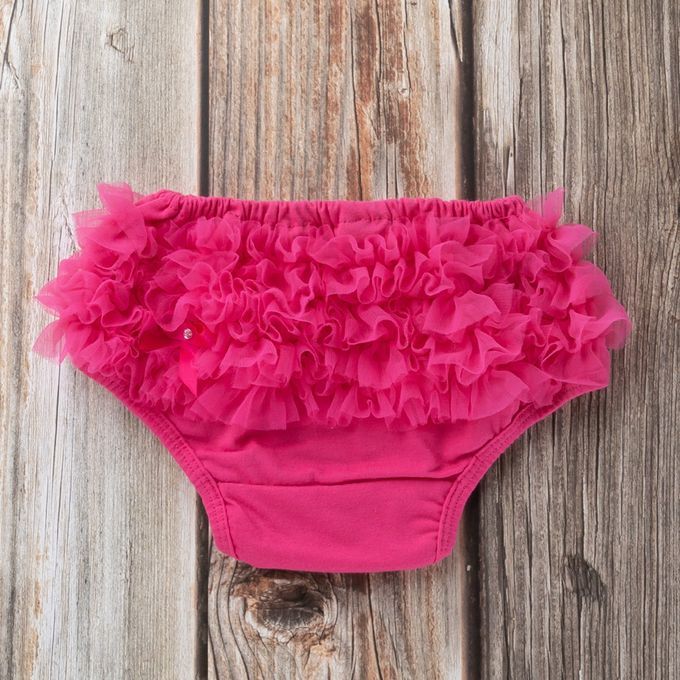 Baby Girls Shorts Pants Diaper Cover XL For 12-24Months Rose Red