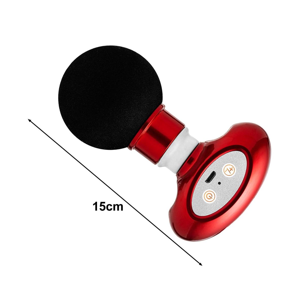 Mini Muscle Massager Wireless Handheld Mini Massager for Tissue Muscle Red
