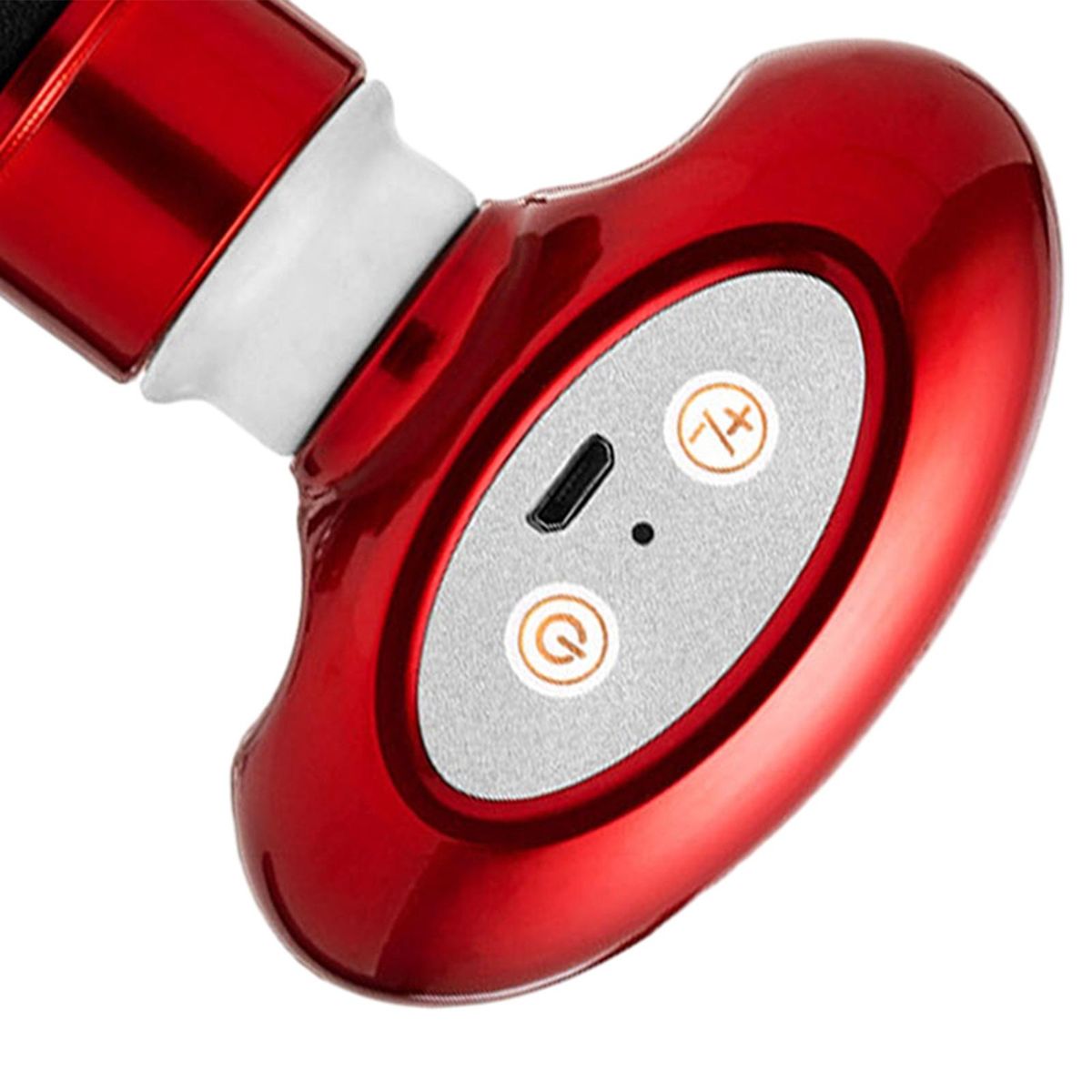 Mini Muscle Massager Wireless Handheld Mini Massager for Tissue Muscle Red