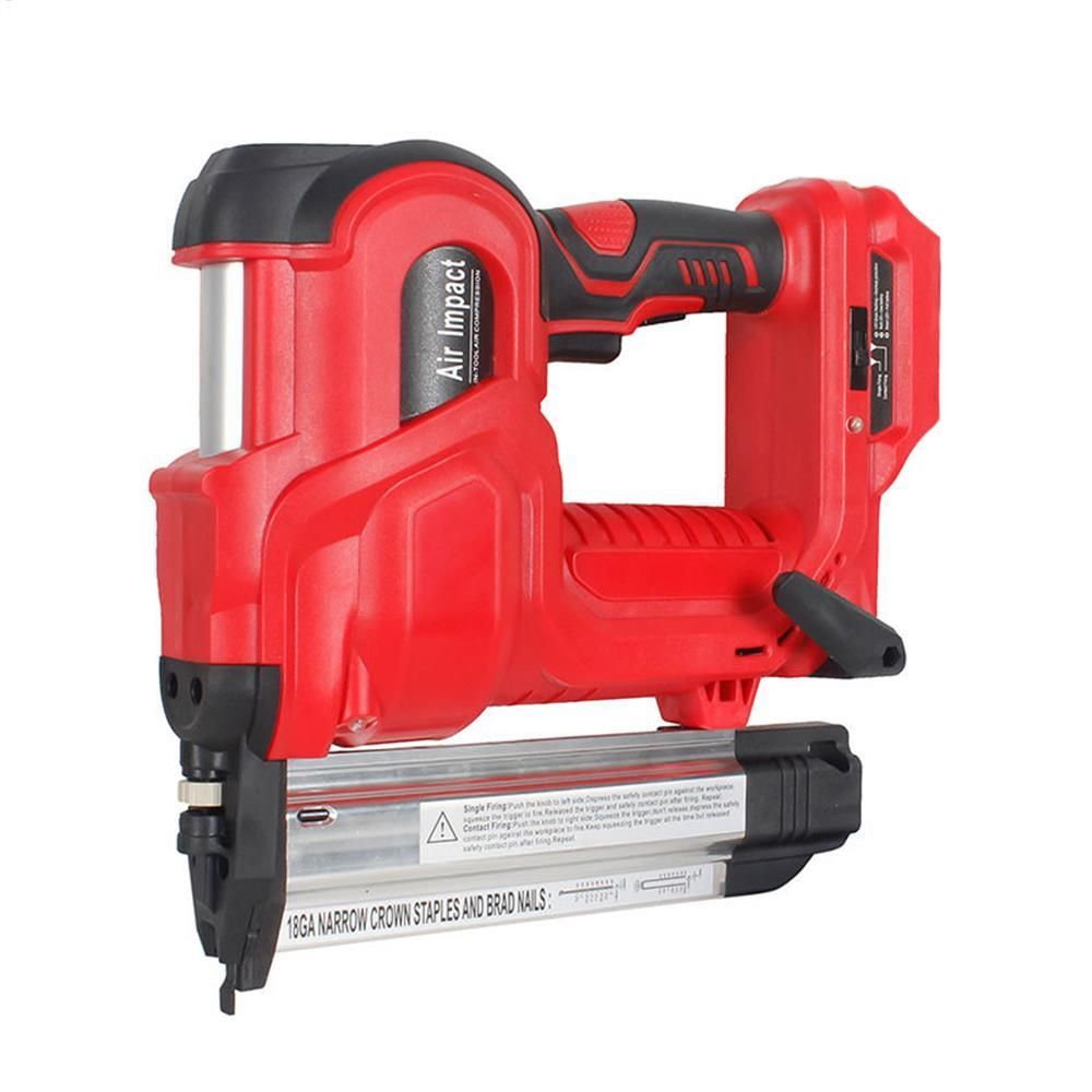 18V  Electric 2 in 1 Nailer/Stapler Gun with 200pcs F and 9032(K432) Nail Compatible For 18v B Series Lithium Battery