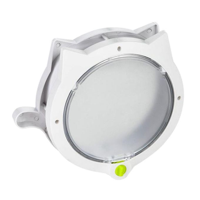 4 Way Lock Small Cat & Dog Flap Door Hidden Litter Box Pet Door White