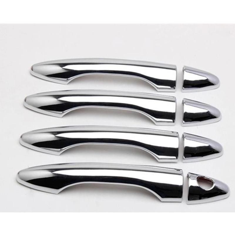 For Hyundai Tucson ix35 2010 2011 2012 2013 ABS Chrome Door Handle Cover Trims Side Door Catch Frame Car Exterior Accessories