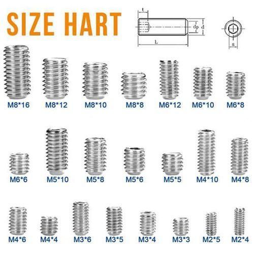 666Pcs Set Screw Hex Hexagon Socket Head