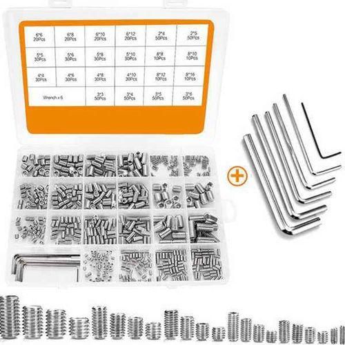 666Pcs Set Screw Hex Hexagon Socket Head