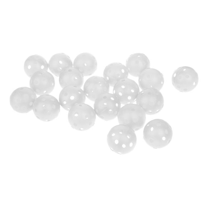 Training Golf Balls Hollow Perforated Durable Practice Tennis White