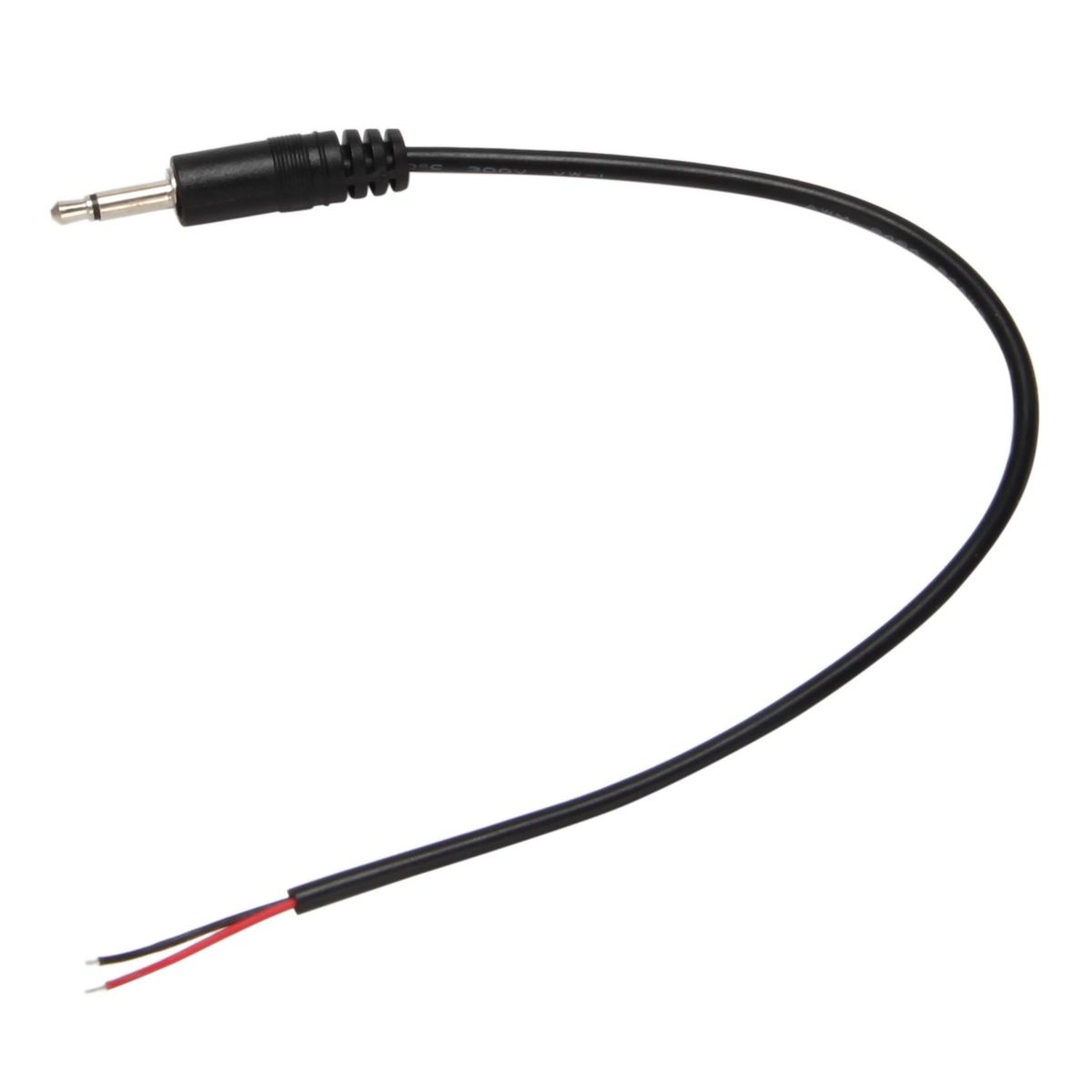 10Pcs Replacement Male Plug to Bare Wire Open End TS 2 Pole Mono 1/8inch 3.5mm Plug Jack Connector Audio Cable Repair