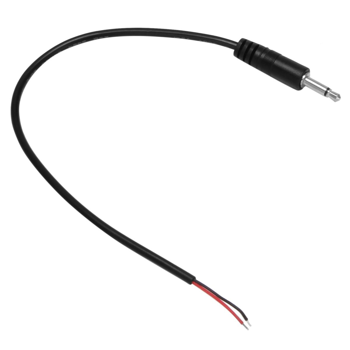 10Pcs Replacement Male Plug to Bare Wire Open End TS 2 Pole Mono 1/8inch 3.5mm Plug Jack Connector Audio Cable Repair