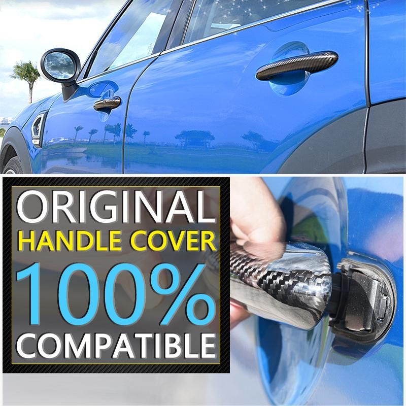 Black Carbon Fiber for Opel Corsa D 2007 2008 2009 2010 2011 2012 2013 2014 Vauxhall Door Handle Cover Sticker Car Accessories