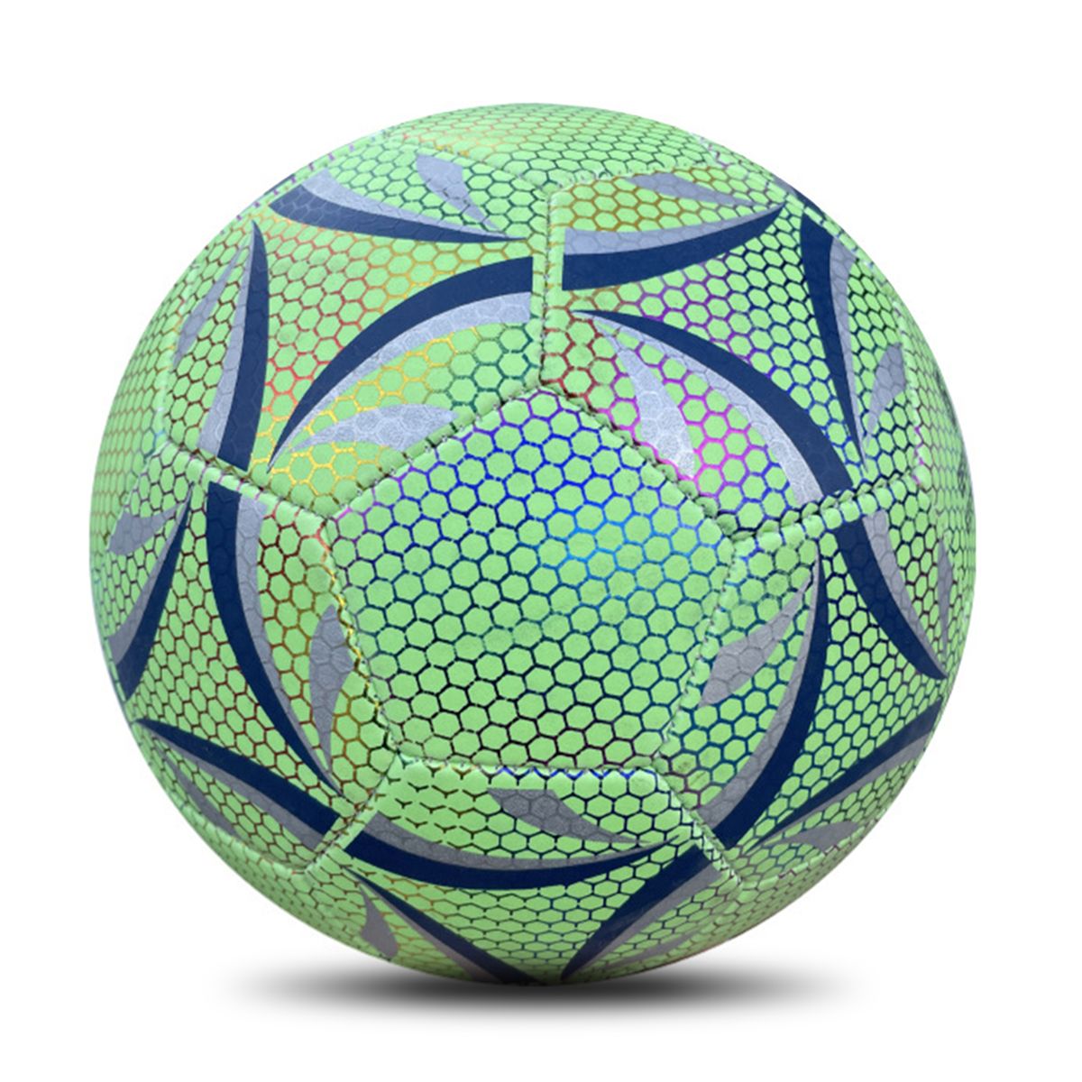 Reflective Soccer Ball Night Glowing Light Up Camera Flash