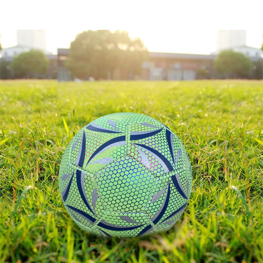 Reflective Soccer Ball Night Glowing Light Up Camera Flash
