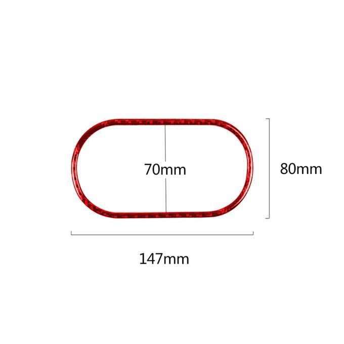 Panel Frame Heat-resistant Durable Carbon Fiber Red-Red