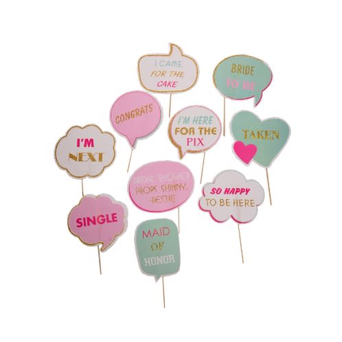 Bridal Shower - Bride To Be Props Card - 10pcs