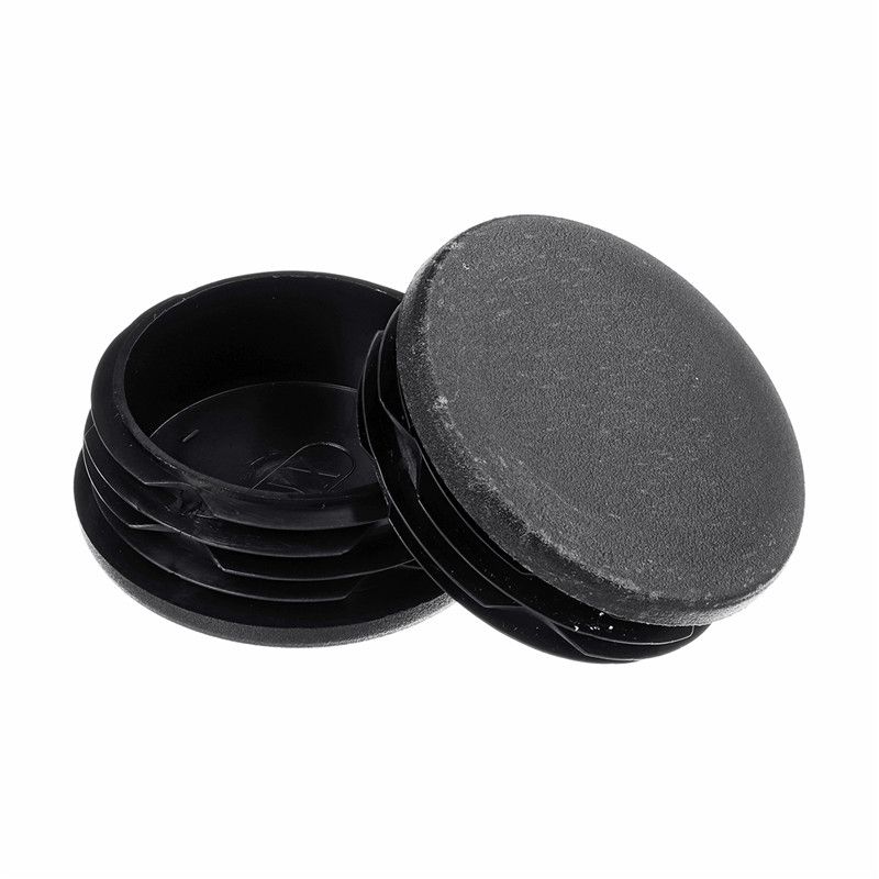 4PCS Rear Wheel Well Frame Tube Hole Plug Cap Cover For GMC Sierra Black