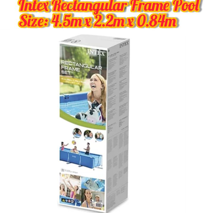 Metal Frame Model: 28273 Rectangular Pool 4.5m X 2.2m X 84cm