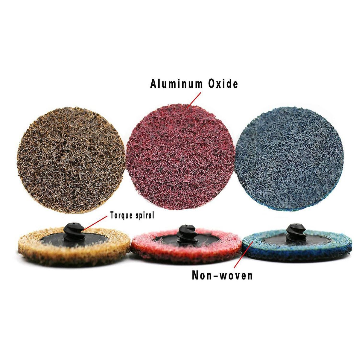 30 Pack Mixed 2 Inch Surface Conditioning Disc,Quick Change Sanding Disc,Work with Air and Electric Sander, Features Better Surface Quality and Heat Dissipation
