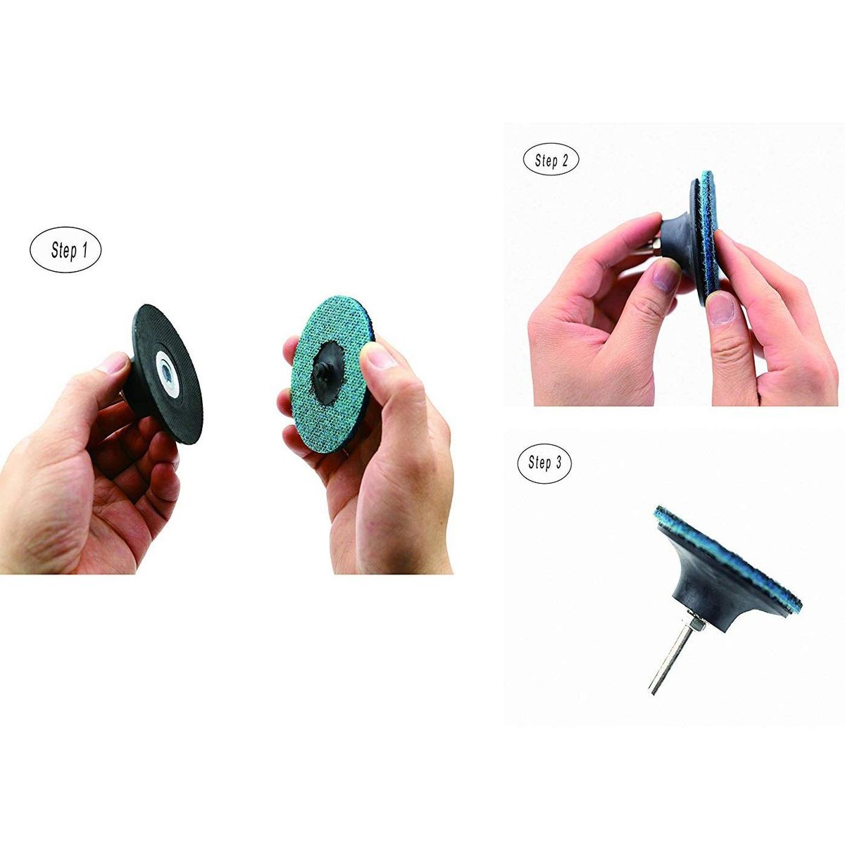 30 Pack Mixed 2 Inch Surface Conditioning Disc,Quick Change Sanding Disc,Work with Air and Electric Sander, Features Better Surface Quality and Heat Dissipation