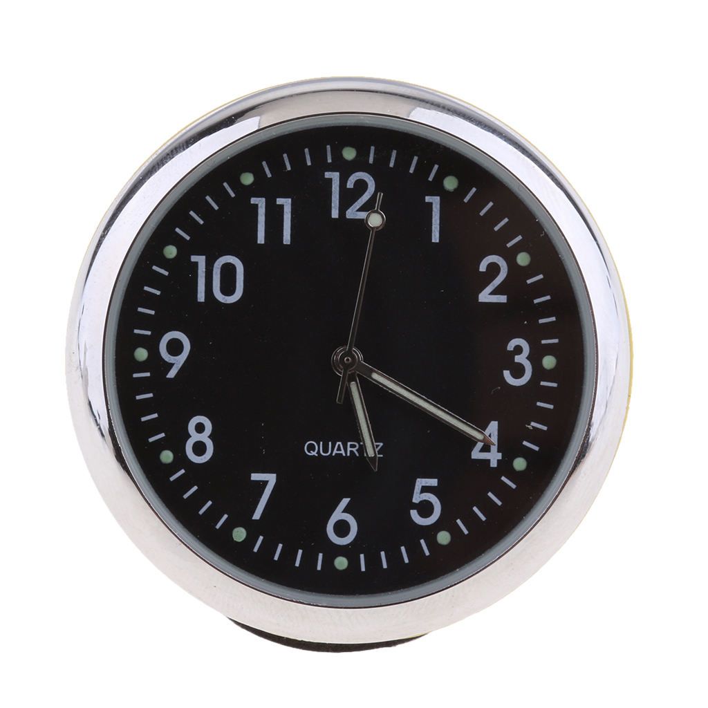 High Accuracy Luminous Car Dashboard Clock Classic Table Yellow +Black