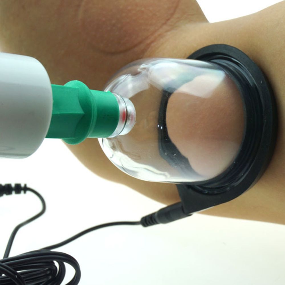 Vacuum Breast Enhance Pump Vibrator Digital Shock Therapy Machine For Chest Breast Massager S Electro Kit E-Stimulation