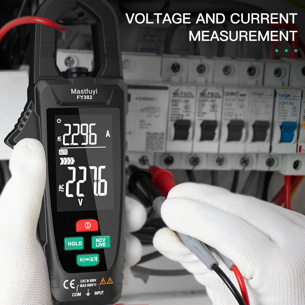 FY382 Digital Clamp Meter 9999 Counts DC