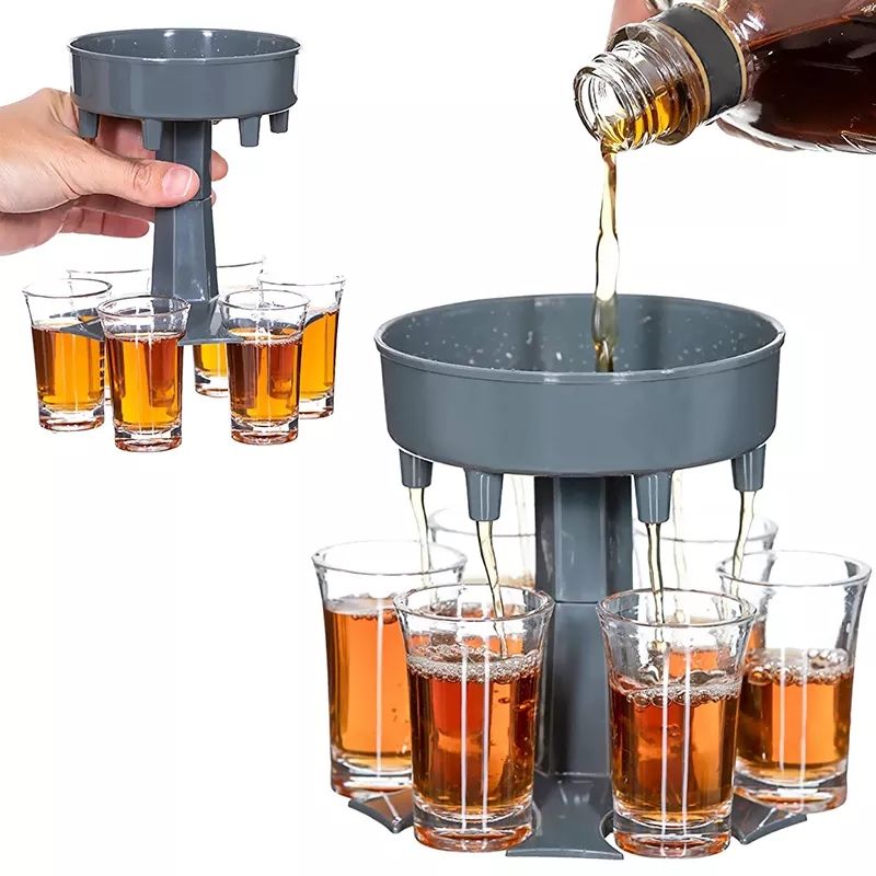 6pcs Cocktail Glass Set + DISPENSER For Wines
