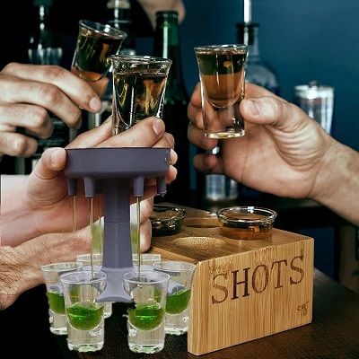 6pcs Cocktail Glass Set + DISPENSER For Wines