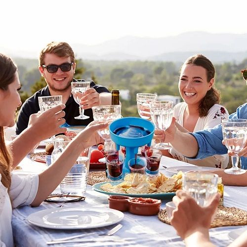 6pcs Cocktail Glass Set + DISPENSER For Wines
