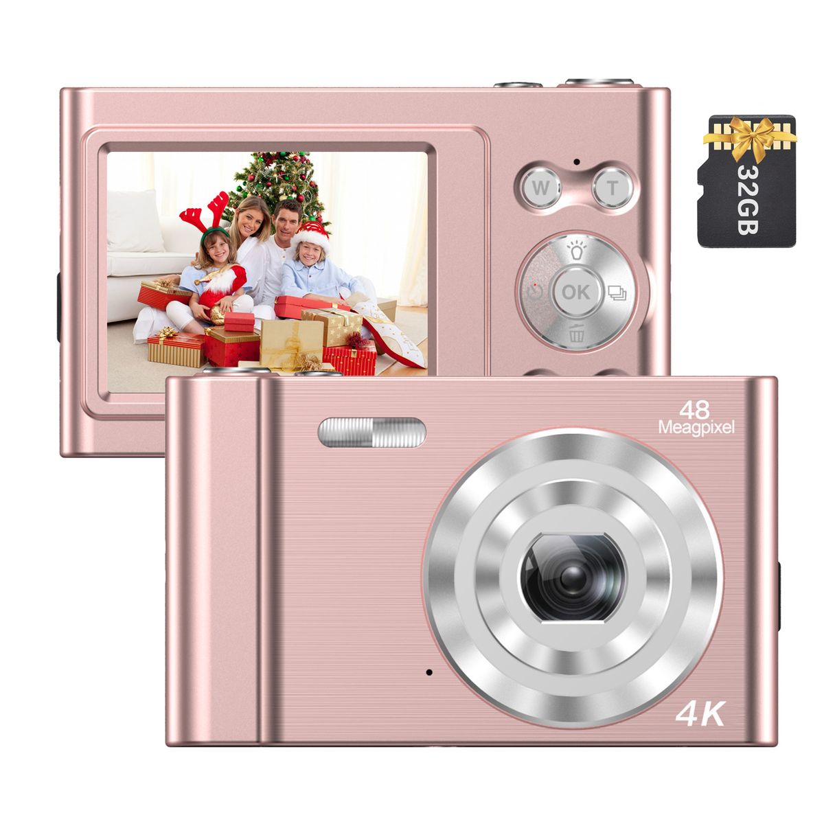 Andoer 4K Digital Camera Video Camcorder 48MP 2.4 Inch IPS