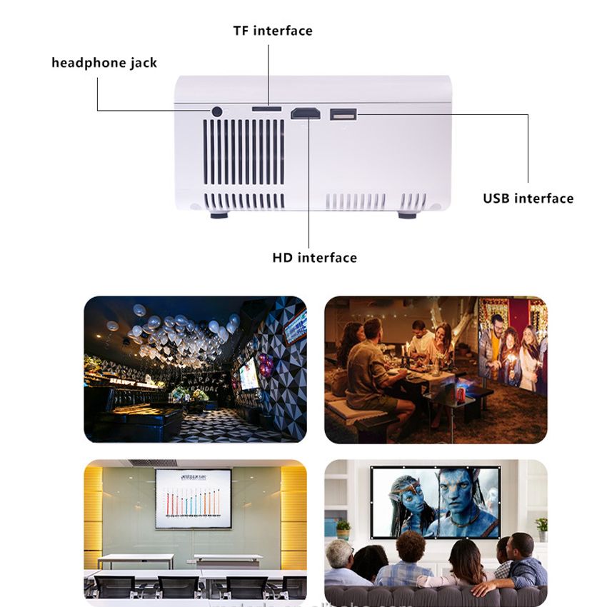 Mini Projector 1080P Supported Outdoor Projector