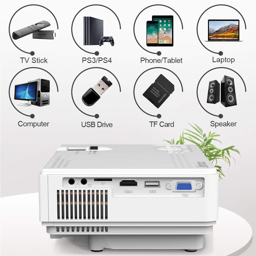 Mini Projector 1080P Supported Outdoor Projector