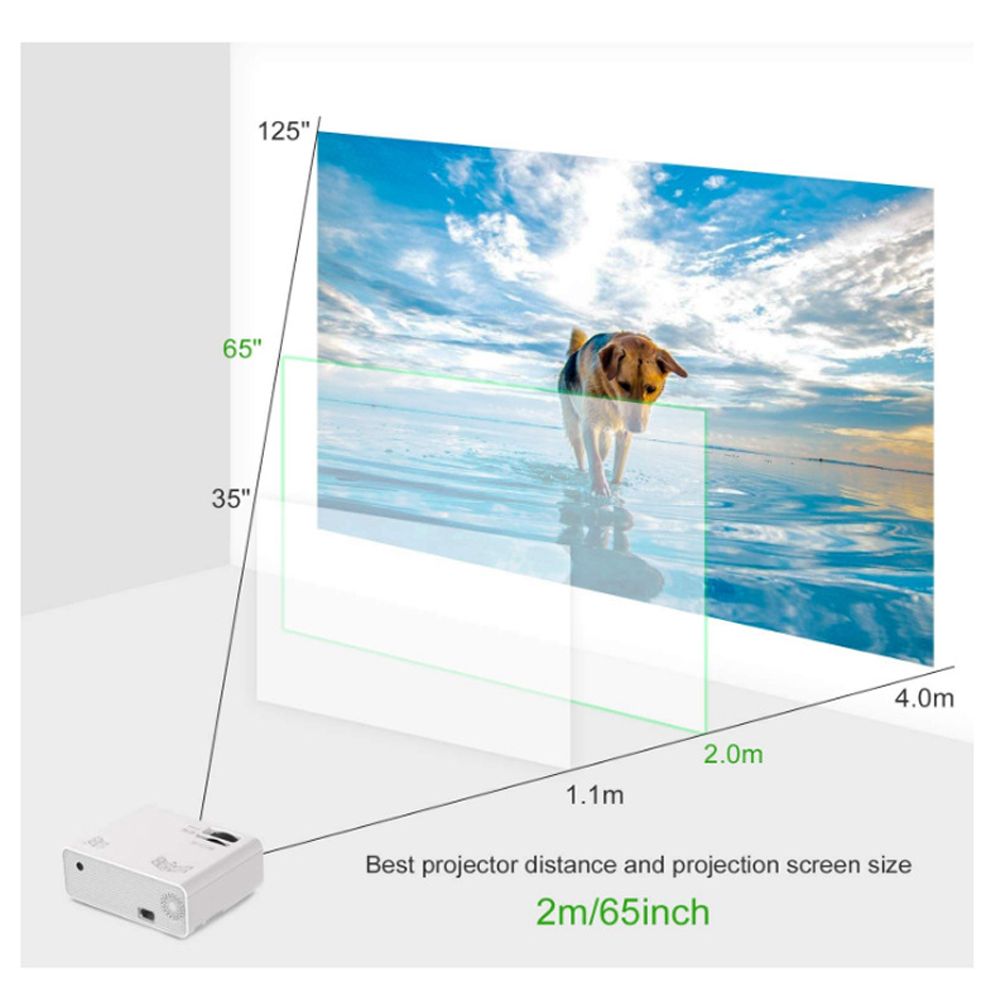 Mini Projector 1080P Supported Outdoor Projector