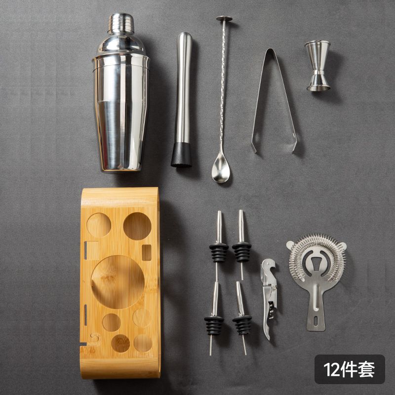 12PCS Shaker Cocktail Set Drinks Bar Accessories Mojito