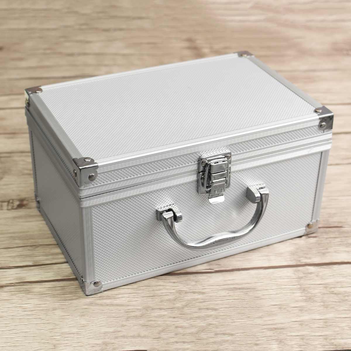 Storage Alloy Portable Home Tool Tools Luggage Suitcase Storage Case Box 23x15x12.5cm Aluminium Travel Organizer Box