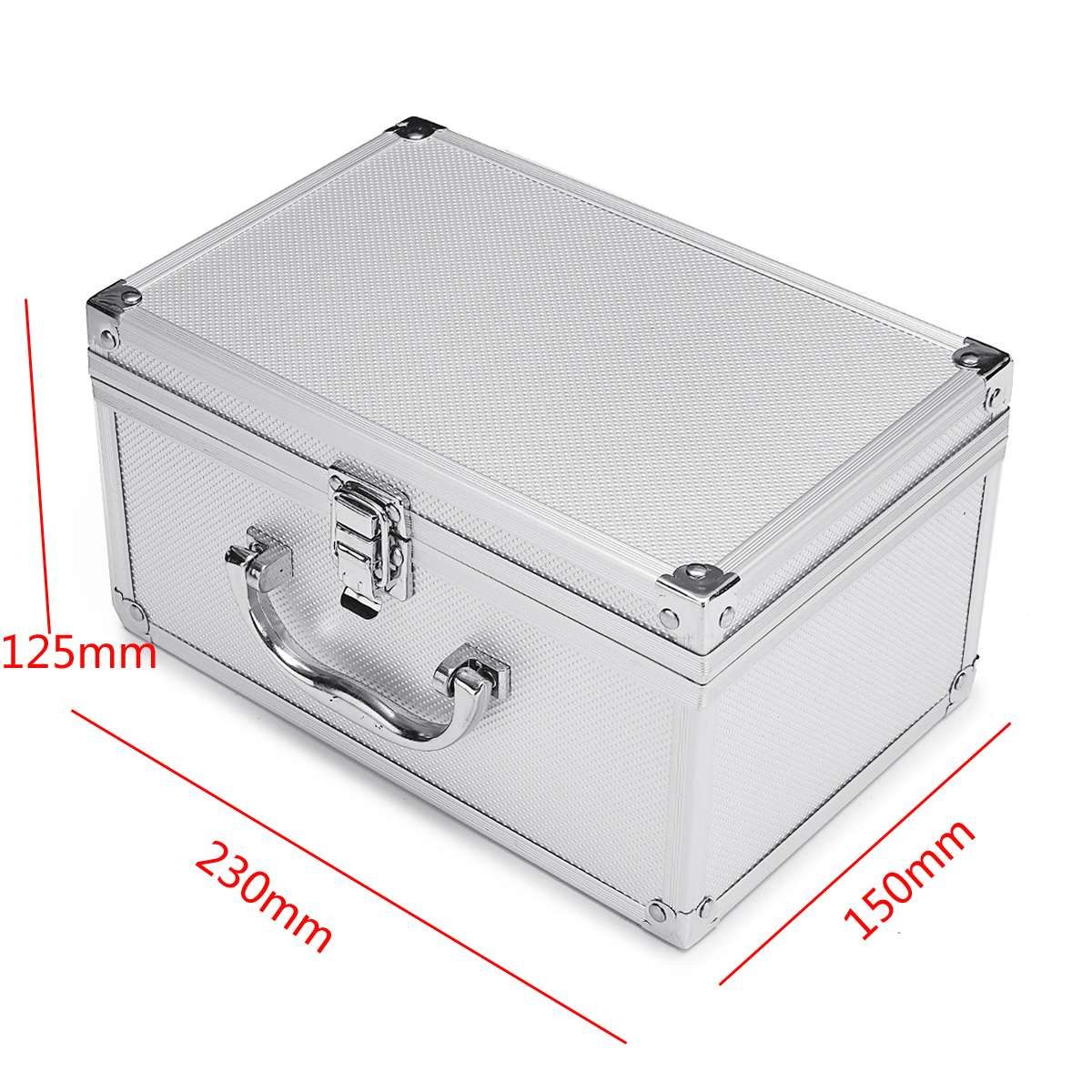 Storage Alloy Portable Home Tool Tools Luggage Suitcase Storage Case Box 23x15x12.5cm Aluminium Travel Organizer Box