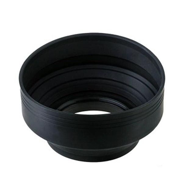 62mm Generic Rubber Lens Hood Wide Angle Standard Black